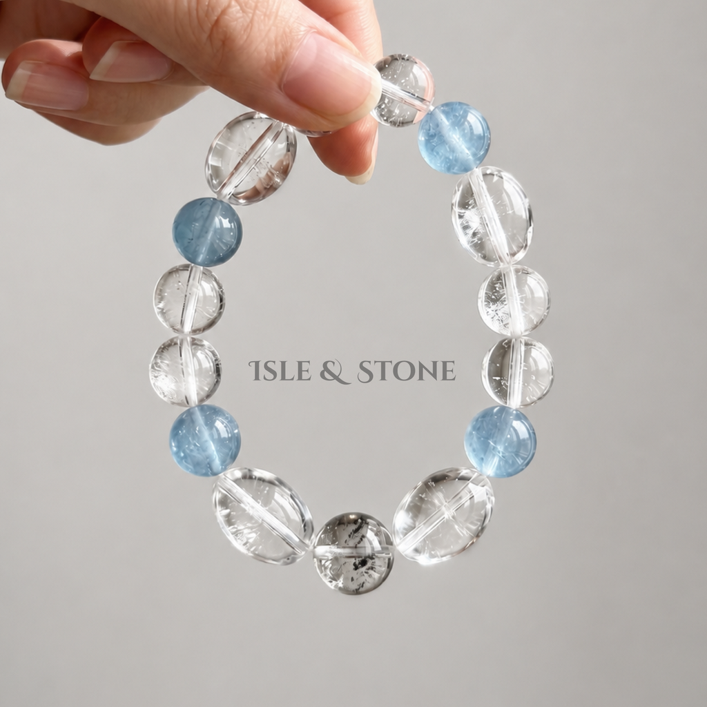Clear Blue After the Fog Bracelet