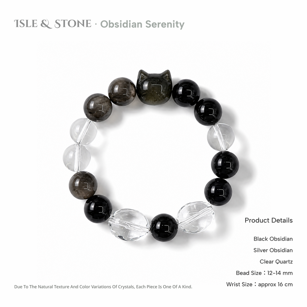Obsidian Stillness Bracelet