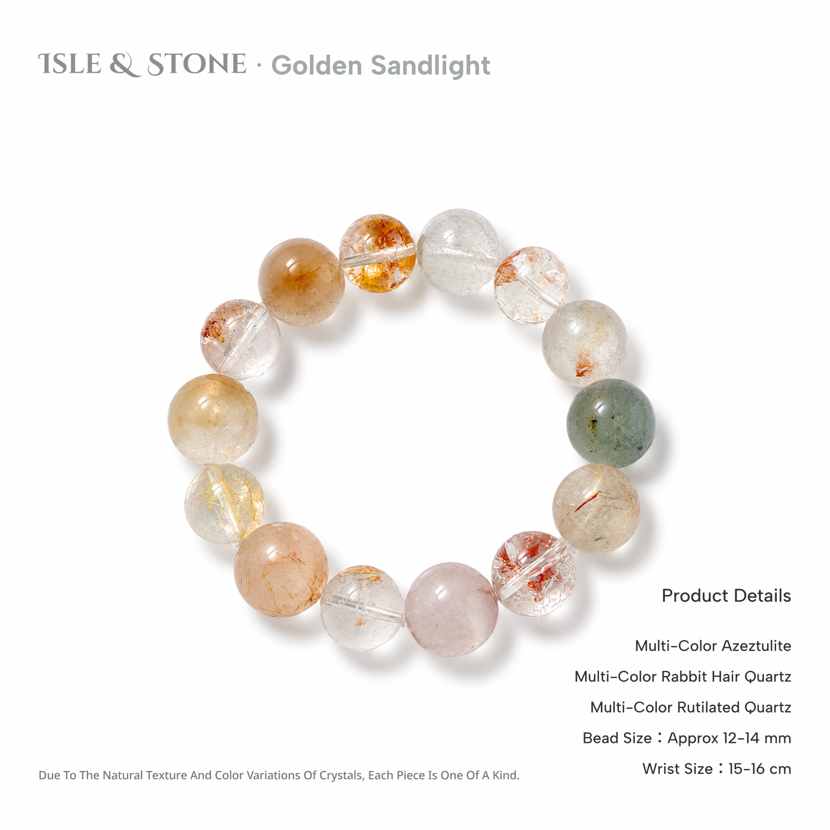 Warm Sand, Gathered Light Bracelet