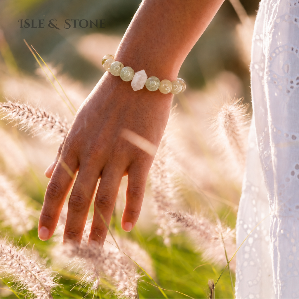 Mosslight & Moonwhite Bracelet