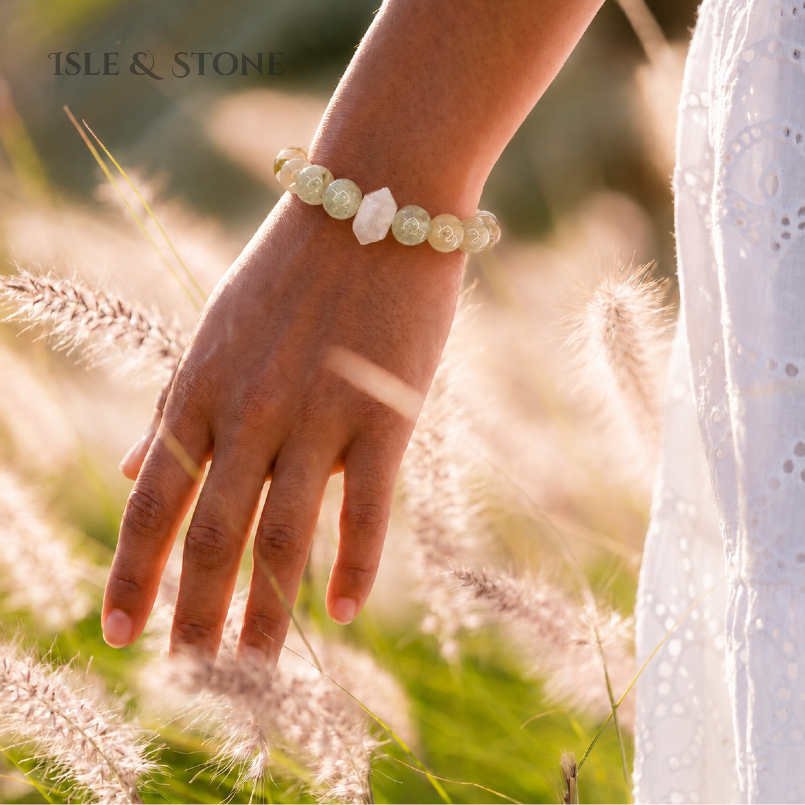 Mosslight & Moonwhite Bracelet