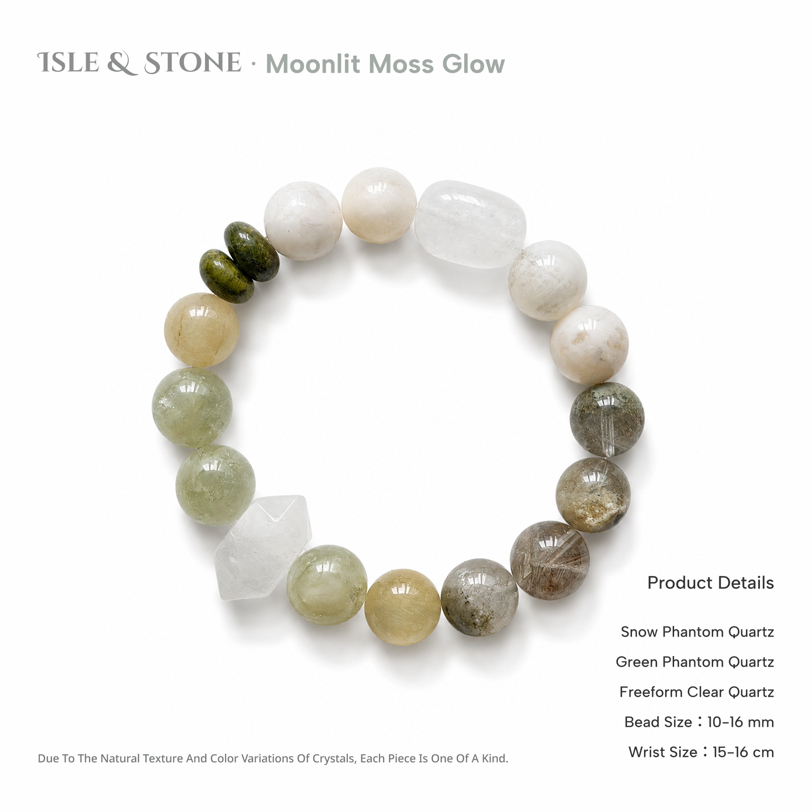 Mosslight & Moonwhite Bracelet