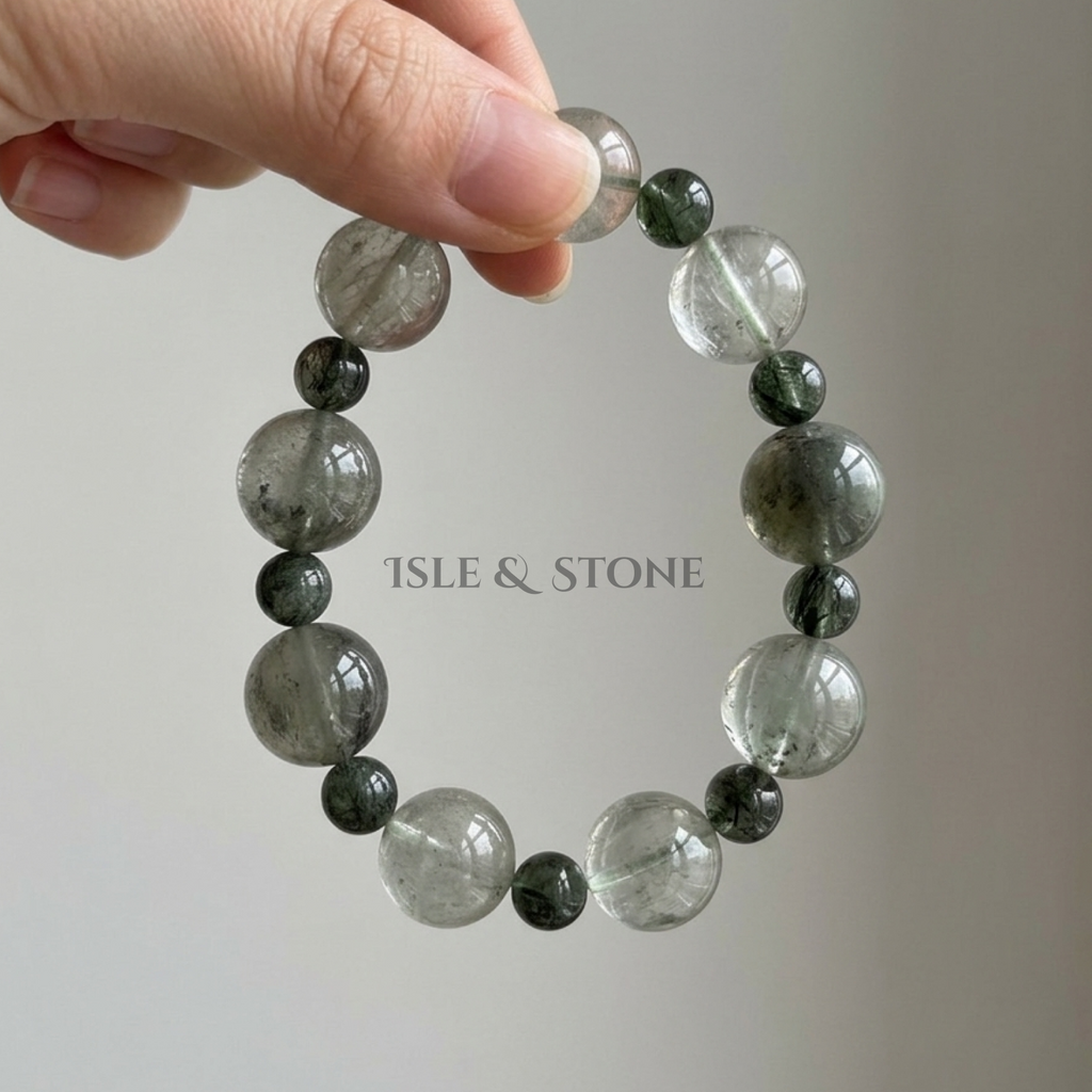 Forest-Mist Stone Bracelet