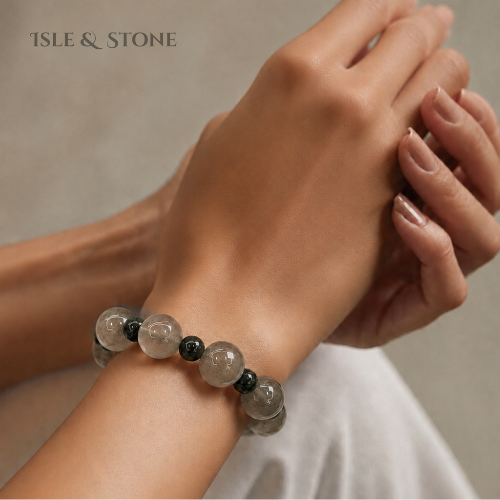 Wind Through Mossstone Bracelet