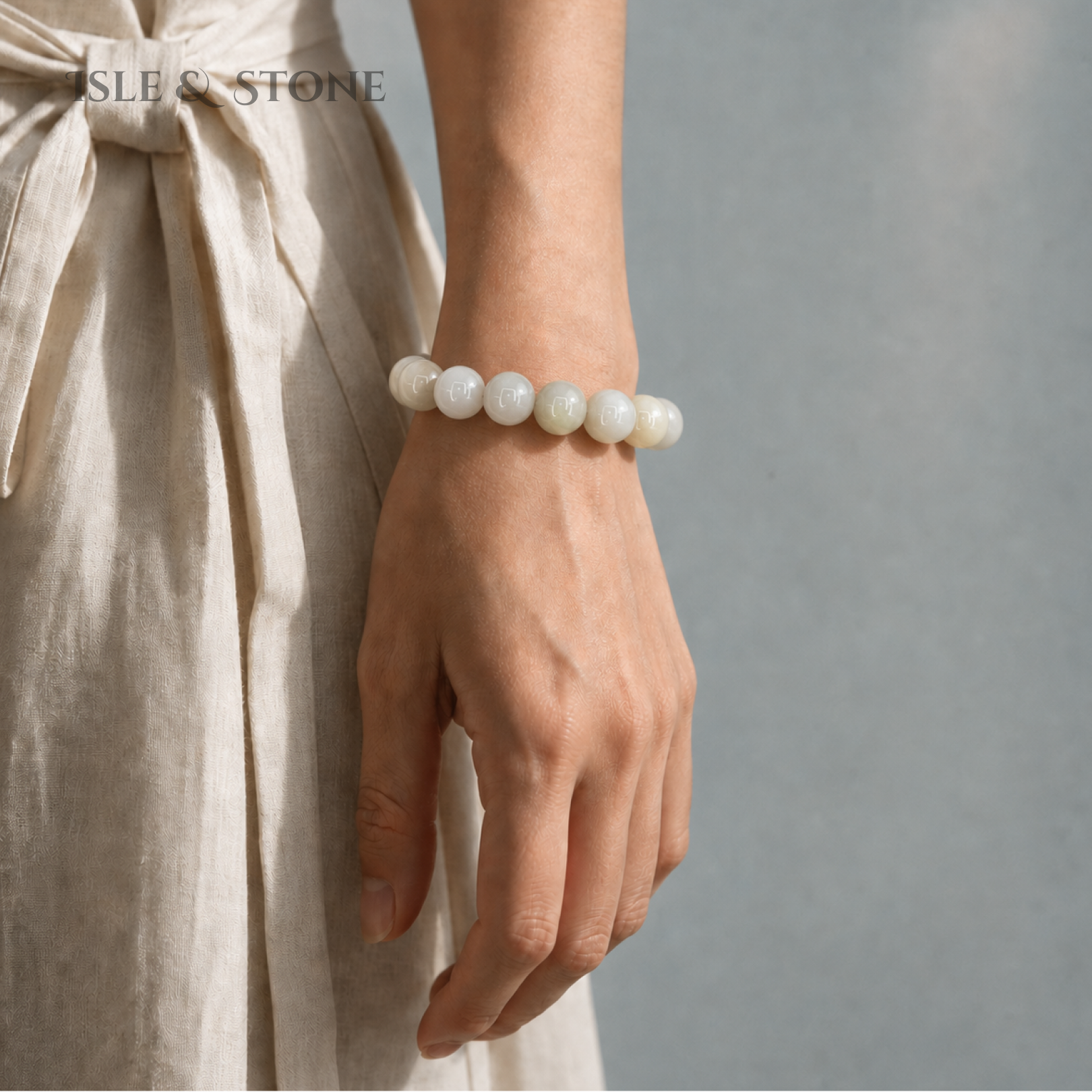 Moon Isle in White Bracelet