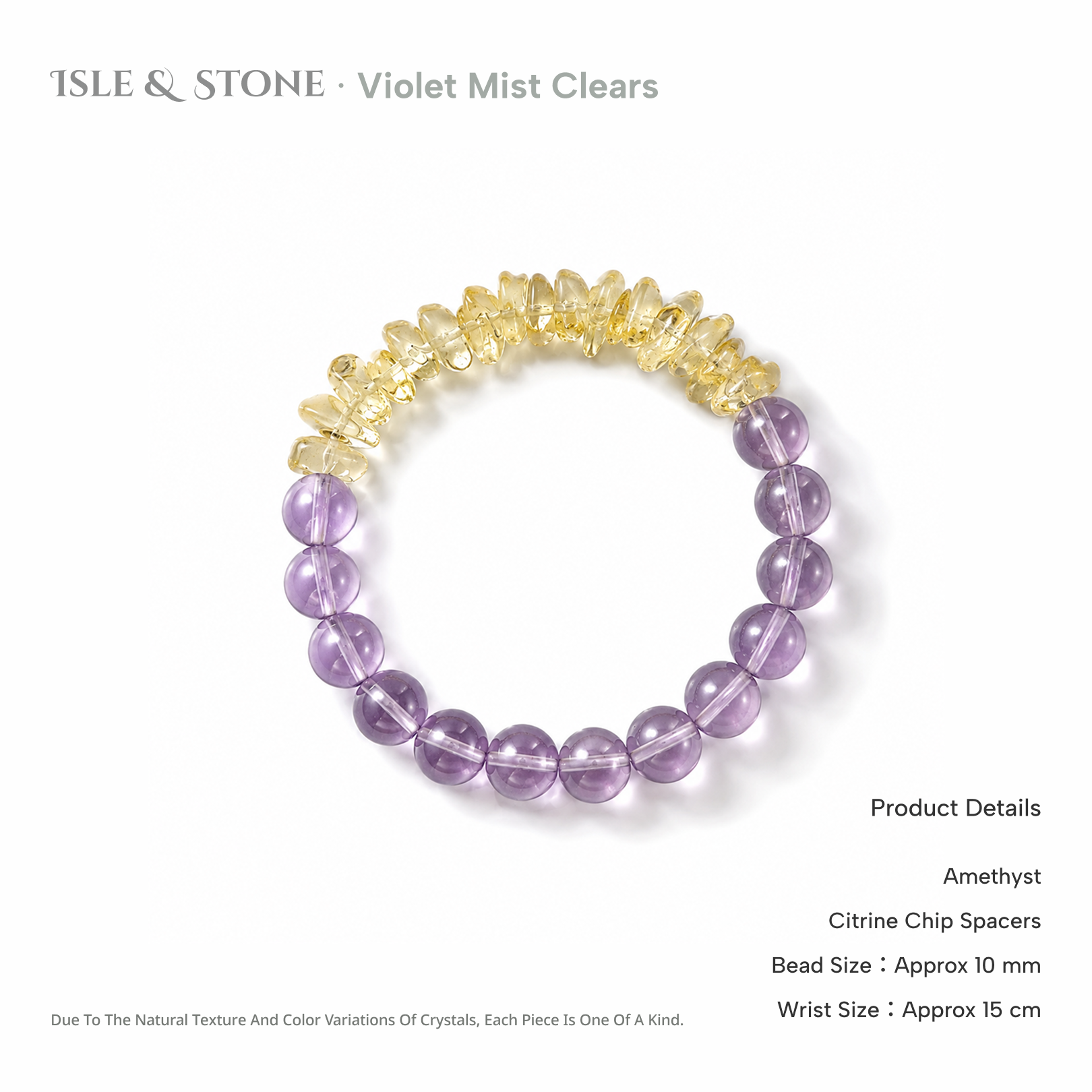 Clear Sky After Violet Mist Bracelet